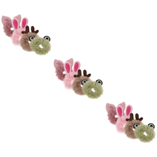 Scrunchies animaux pour des coiffures d'école et de loisirs