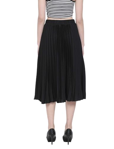 Image of oxolloxo Women Pleated Midi Skirt