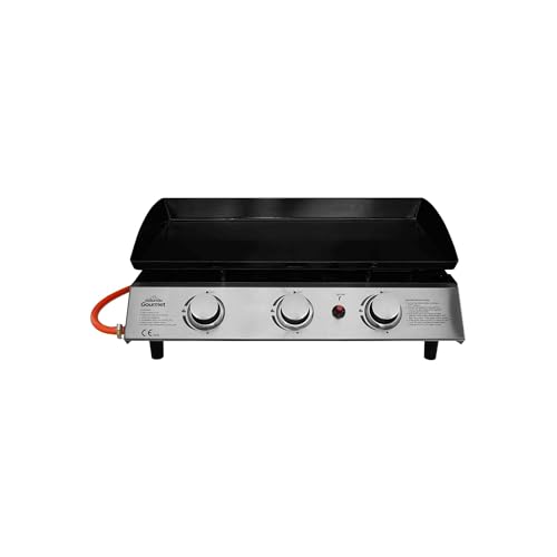 Dellonda 3 Burner Portable Gas Plancha 7.5kW BBQ Griddle, Stainless Steel - DG22 - Image 7