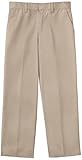 CLASSROOM Big Boys' Husky Flat Front Pant, Khaki, 8H