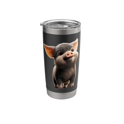 Pig Sow I Love Domestic Pigs Farm Little Cute Piggy Stainless Steel Insulated Tumbler