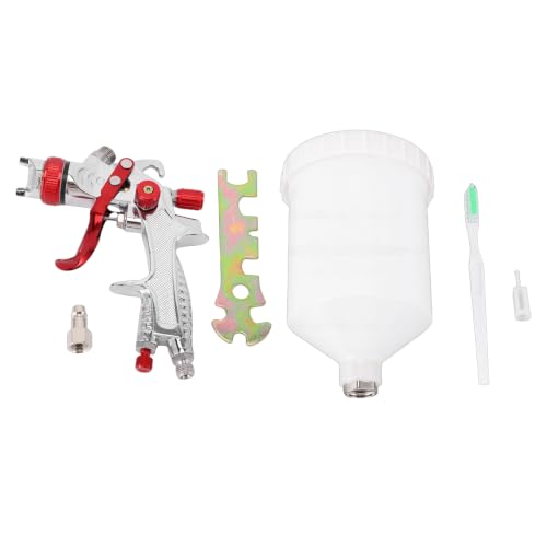 Pistola HVLP por gravedad LiebeWH de 1,4 mm con boquilla de latón y vaso de 600 cc 6