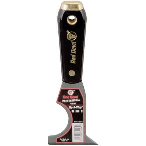 RED DEVIL 4251 6-in-1 Painters Tool: Scraper, Putty Knife,...