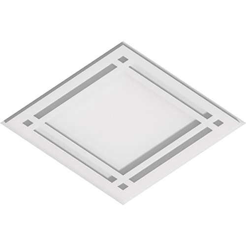 Image of Ekena Millwork CMP16X10DD Diamond Architectural Grade PVC Contemporary Urethane Ceiling Medallions 16 inchW x 10 5 /8 inchH x 5 1 /2 inchC x 1 inchP