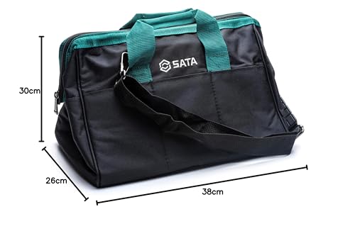 Sac à outils portable SATA ST95182SC de 40,6 cm étanche avec poches - 6