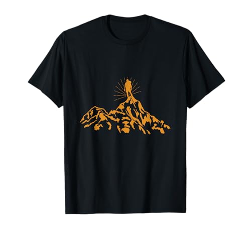 Montanhismo, montanhismo, caminhadas, caminhadas, presente t-shirt, Preto