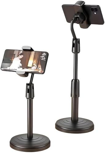 Suporte de Mesa para Celular 360° Linha Premium – Base Pesada e E...
