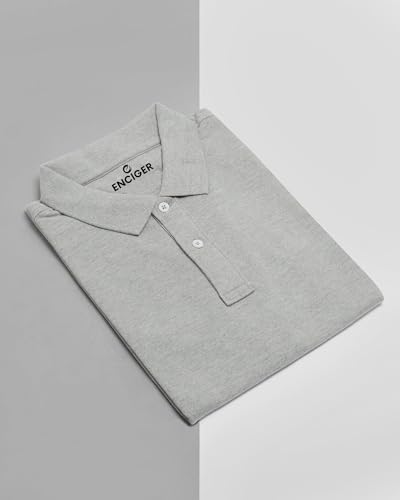 Image of AMAZON BRAND - ANARVA Men's 100% Cotton Polo T-Shirt - Solid Plain Short Sleeve Tee with Classic Collar for Everyday Casual & Smart Wear