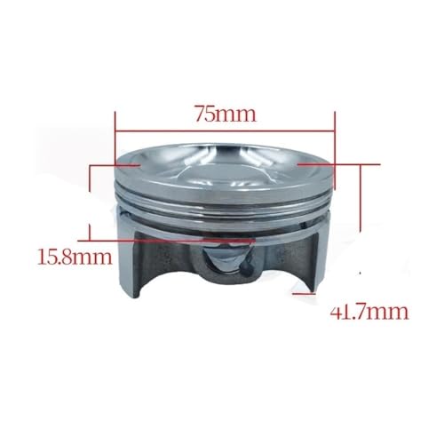 Segments et piston 75mm pour Bexeriy VXR 200 augmentant la compression moto - 4