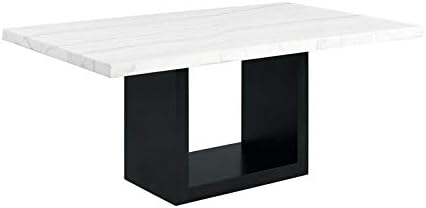 Picket House Furnishings Willow White Marble Standard Height Dining Table