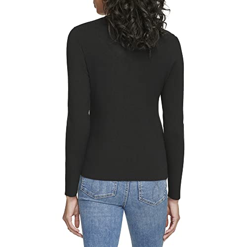 Image of Calvin Klein Women's Twist Neck Long Sleeve Sweater