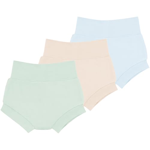 Baby Bloomers for Girls Boys – Soft Diaper Covers, Comfy Baby Bummies for 0–24 Months 2t-3T-4T (3-Pack)