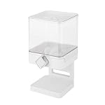 Zevro Compact Dry Food Dispenser, Single Control, White/Chrome - Image 4