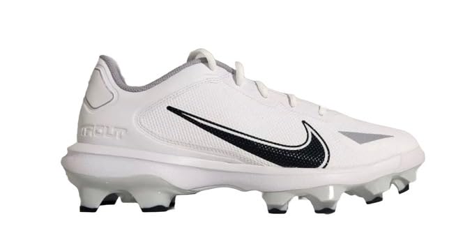 Nike Force Trout 8 Pro MCS Molded Rubber Men's Baseball Cleats White Black Grey CZ5914-100 Size 14