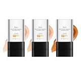 3 in 1 Anti-Wrinkle Suncreen Foundation Stick SPF 50 PA++++, Korea Flawless Foundation Stick With Brush, Double Head Foundation Make-Up Stick, Multi-use Korean Foundation Stick Makeup (3 Set, 20g)