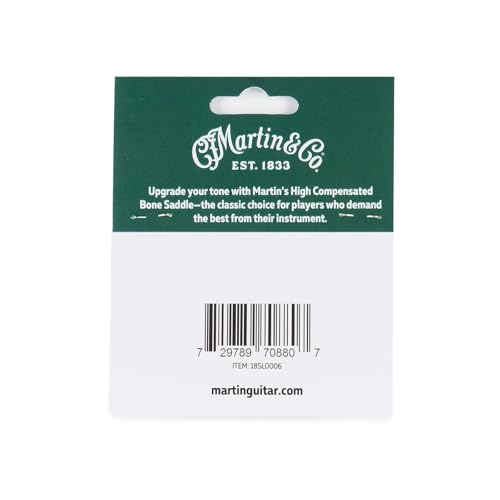 Martin High Compensated Bone Saddle – 4-Pack | Precision Saddles for Superior Intonation & Sustain | Genuine Martin Parts - Thumbnail 2