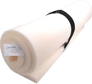 Gommapiuma Alta Densità 100x200cm - Spessore 1cm, Bianco, Indeformabile, Made In Italy - Foto 4