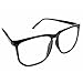 Unisex Men Women Fashion Oversized Retro Tortoise Shell Clear Lens Plain Glasses