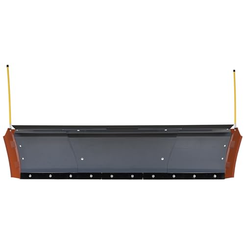 SNOWSQUATCH Deluxe UTV Snow Plow System 60-72 Inch Adjustable Steel Blade Universal Mount Kit