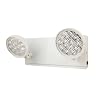 TANLUX New York City Approved Emergency Light, Emergency Lights with Battery Backup, White Steel Housing, AC 120/277V, Two Heads On Front Shell