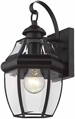 Z-Lite 1 Light Outdoor Wall Sconce 580S-BK, Black