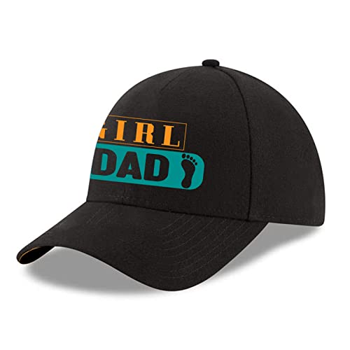Hat For Girl Dad Best Dad Of Girls Gifts From Daughter Mens Girl-Dad Baseball Cap For Birthday Fathers' Day Christmas Appreciation Adjustable Snapback Hat Unisex-Adult Black #TOP1
