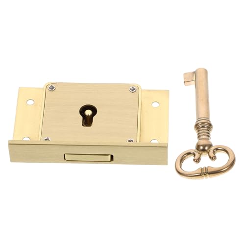 ELAYARD 真鍮製高耐久ファイル ロック 安定構造の引き出し用交換ロック 家具 書類ケース キッチン収納対応