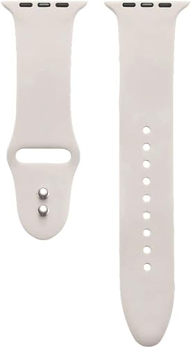 Silicone Dual Pin Lock Watch Band Compatible with Apple Watch- 42mm/44mm/45mm/49mm
