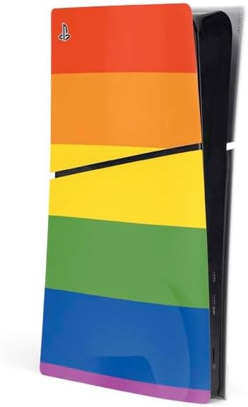 Skinit Decal Gaming Skin Compatible with PS5 Slim Digital Edition Console - Blue Pride Design