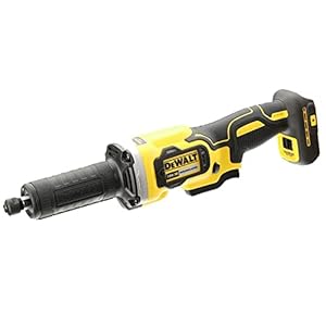 dewalt meuleuse droite brushless xr 18v dcg426n xj meuleuse droite sans fil avec lampe led, vendue sans batterie, ni chargeur 3 vitesses (0 5000/17500/25000 tr/min) disques 38mm m15