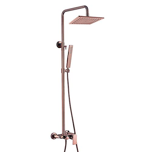 Douche en laiton brossé haut de gamme pour une salle de bain moderne chic