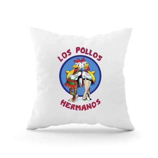 Forsca Los Pollos Hermanos Logo Funda de Cojín Decorativa con Relleno para Sofá, Almohada para Coche