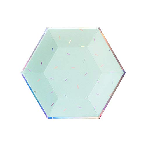 Harlow & Grey Sprinkles - Pastel Small Paper Plates, 18 Plate Multi-Color Pack, Kids Party thumb #1