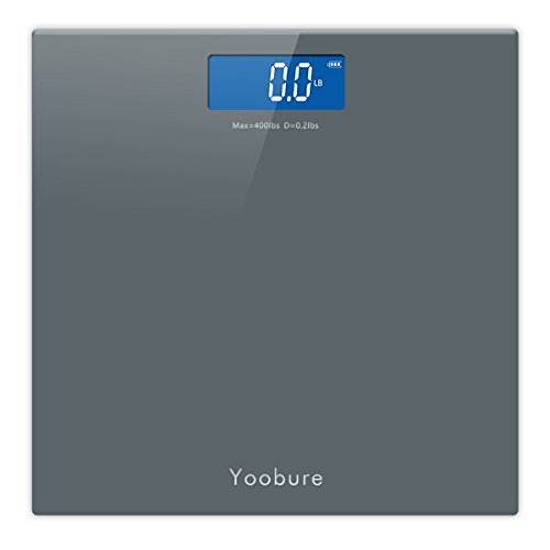 Precision Digital Body Weight Scale Bathroom Scale with Step-On Technology and Tempered Right