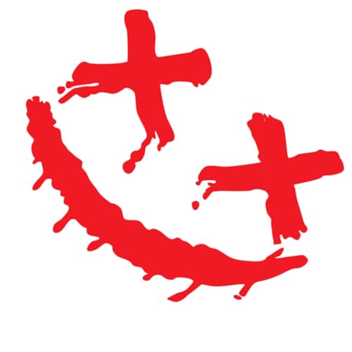 Bildekal – 7,87 tum smile hjälmar dekal | motorcykeldekal | reflekterande demon leende | självhäftande kylskåpsgrafik | dekorativa karosser för bärbara datorer