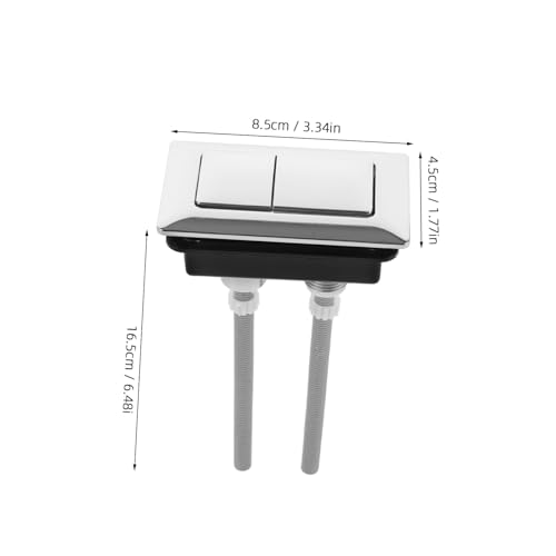 GOOHOCHY Dual Push Button Toilet Flush Abs Water Tank Replacement Button for Easy Operation Suitable for Cisterns and Toilet Repairs Design - Image 4