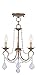 Livex Lighting 6513-48 Pennington 3 Light Convertible Chain Hang/Ceiling Mount, Antique Gold Leaf