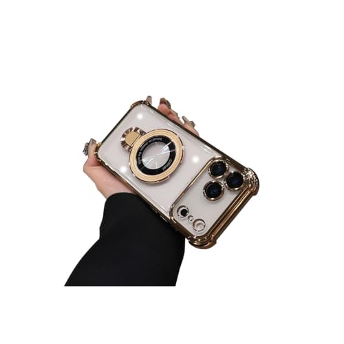 sunrun �X�}�z�P�[�X iPhone 18 Pro Max �p�̃P�[�X �N���A �����O�t�� �X�^���h�@�\ PC& TPU �X�}�z�ی�J�o�[ �ϏՌ� �����h�~[aa-dsnx3153][�S�[���h]