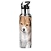 RELEESSS Bouteille d'eau isotherme en acier inoxydable Motif chien Corgi 600 ml
