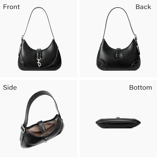 Image of CLUCI Shoulder Bag for Women, Soft Vegan Leather Small Purses with Adjustable Strap, Stylish Hobo Handbags