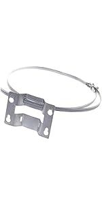 Aqbau® 6er Set Einschlag-Bodenhülse L 40 x 500 mm, Pfostenträger Aqbau® 6er Set Einschlag-Bodenhülse L 40 x 500 mm, Pfostenträger