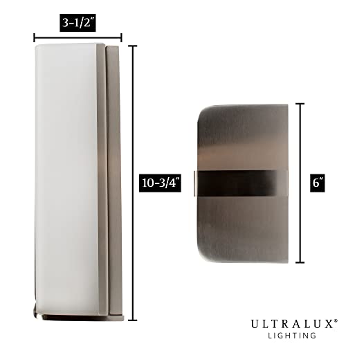 Ultralux Modern Wall Sconce, 11 Inch Crystal Wall Lights, 1050 Lumens Wall Mount Light Fixture Led Lights For Bedroom, Home Theater, Bathroom Vanity Light, Dining Room Light Fixture & Home Improvement #TOP4