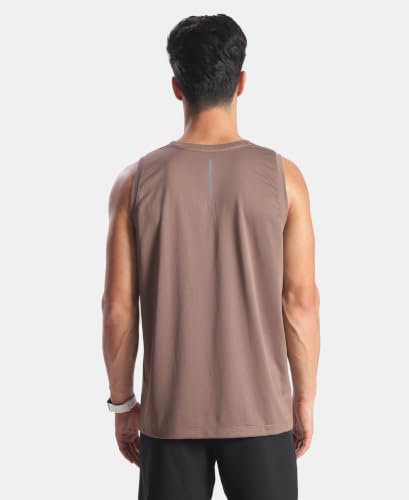 Image of Jockey MV57 Men Lightweight Nylon Regular Fit Solid Active Wear Tank Top with Breathable Mesh