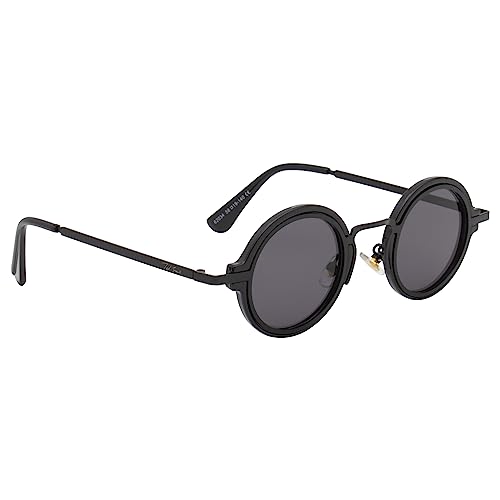 Image of Ted Smith Men's Women's UV Protection Metal Round Sunglasses