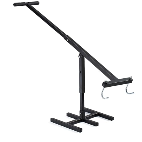 JIANFA Compactador manual de basura, compactador de basura manual sin contacto, compactador de basura para carretera con mango ajustable, compactador de basura para cubo de basura de 25 a 145 galones