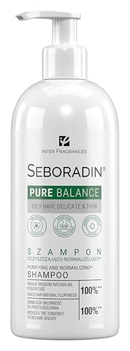 Seboradin Champú Para Cabello Fino Y Delicado Propenso A La Grasa Hidratante Y Voluminizador Limpiador Y Normalizante Extractos de Glicerina Vegetal Ortiga Cola de Caballo Salvia Pure Ballance 400 ml