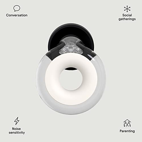 Loop Engage Plus Earplugs – Low-Level Noise Reduction With Clear Speech – For Conversation, Social Gatherings, Noise Sensitivity & Parenting – 8 Ear Tips + Extra Accessories – 16 Db & Nrr 10 - Crystal #TOP1