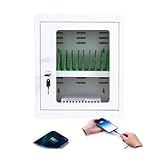 Portable Cellphone Charging Locker, Secure Convenient Phone Cabinet, USB Rechargeable Mobile Phone Storage Cart, for School, Office, Retail, Hotel(12 Slots)