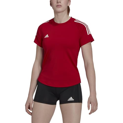 T-shirt adidas manches courtes en jersey pour femme coupe classique quotidien