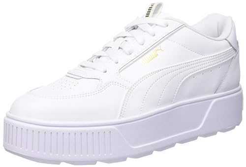 PUMA Women's KARMEN REBELLE Sneaker, Puma White-Puma White, 5.5